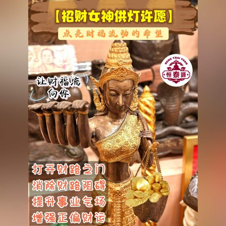 【招财女神供灯许愿】
