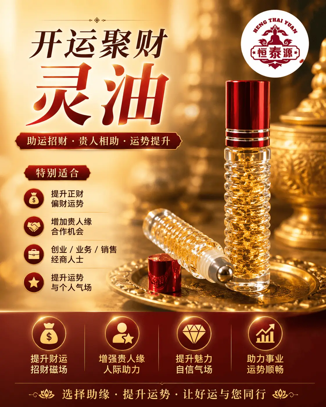 【开运聚财灵油】