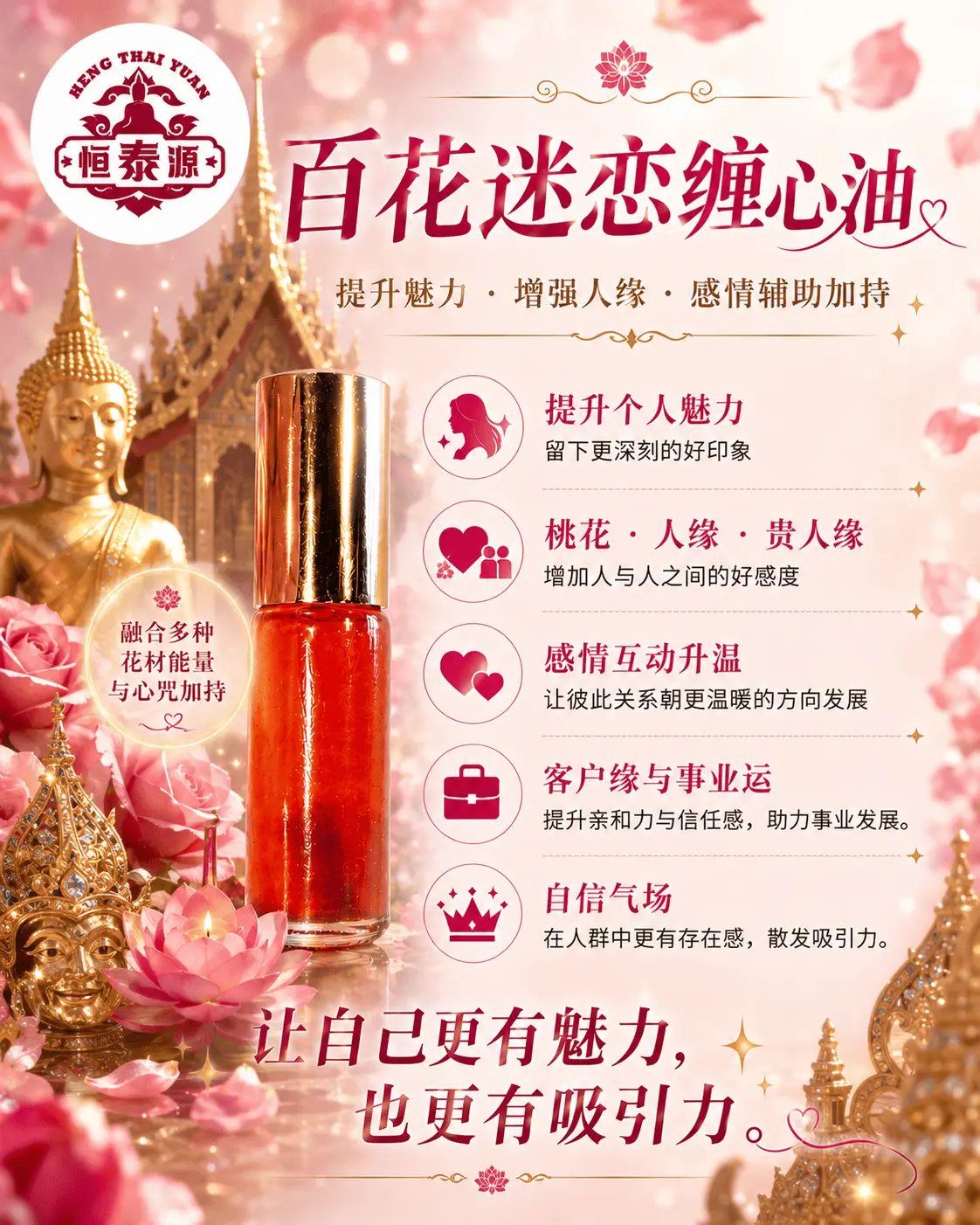 【百花迷恋缠心油】