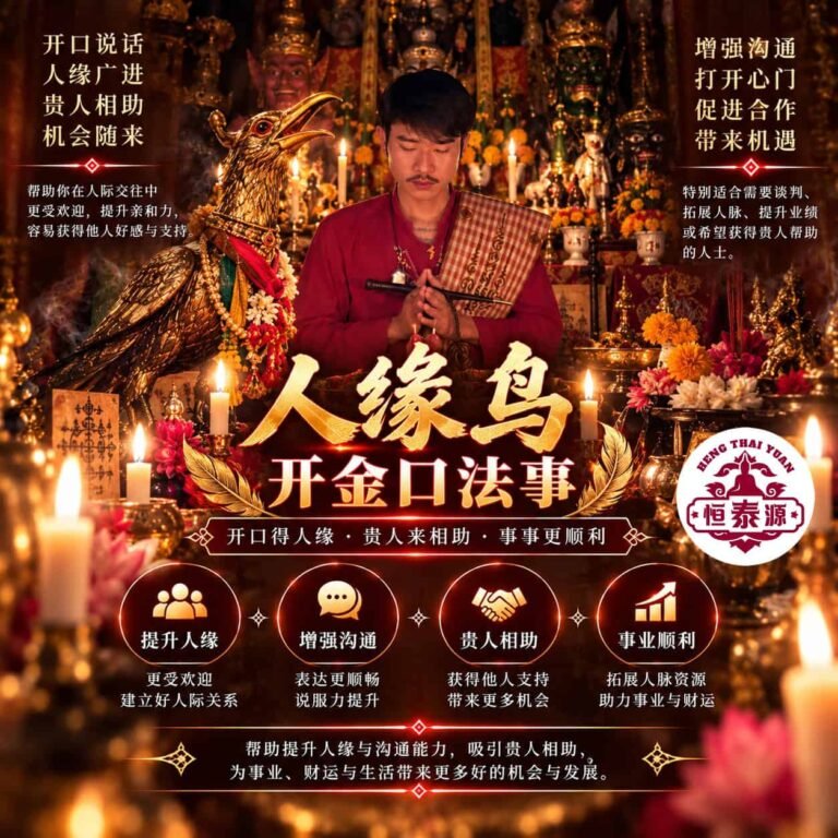 【人缘鸟开金口法事】