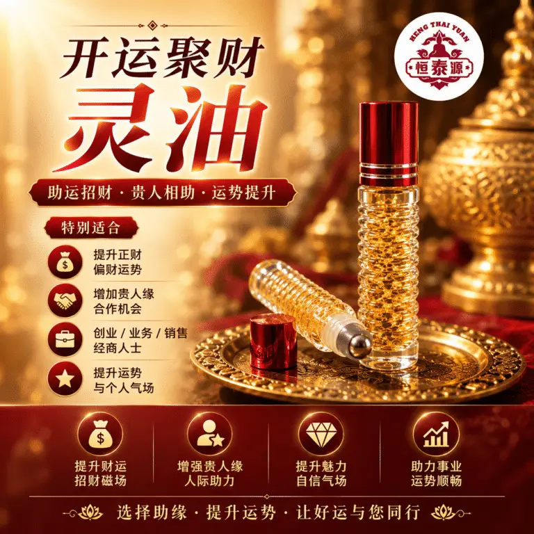 【开运聚财灵油】