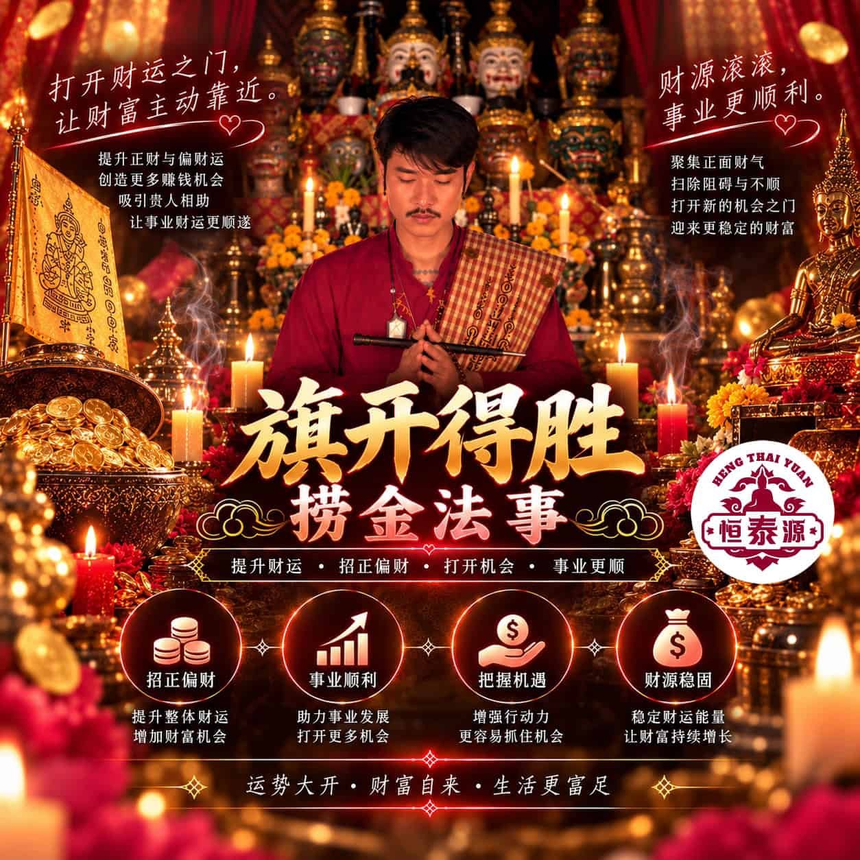 【旗开得胜捞金法事】