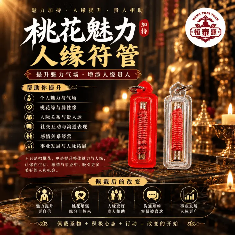 【桃花魅力人缘符管】