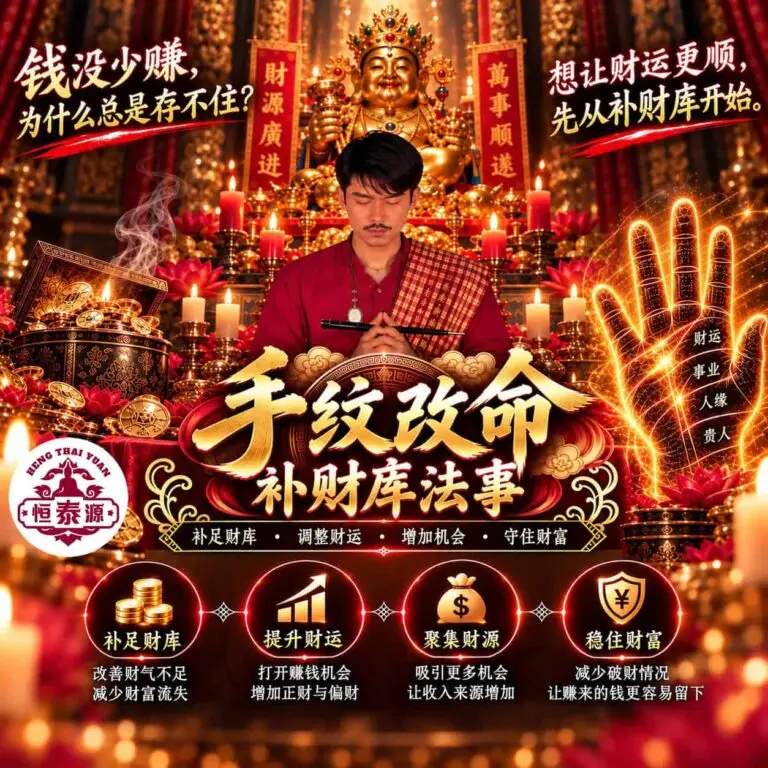 【手纹改命补财库法事】