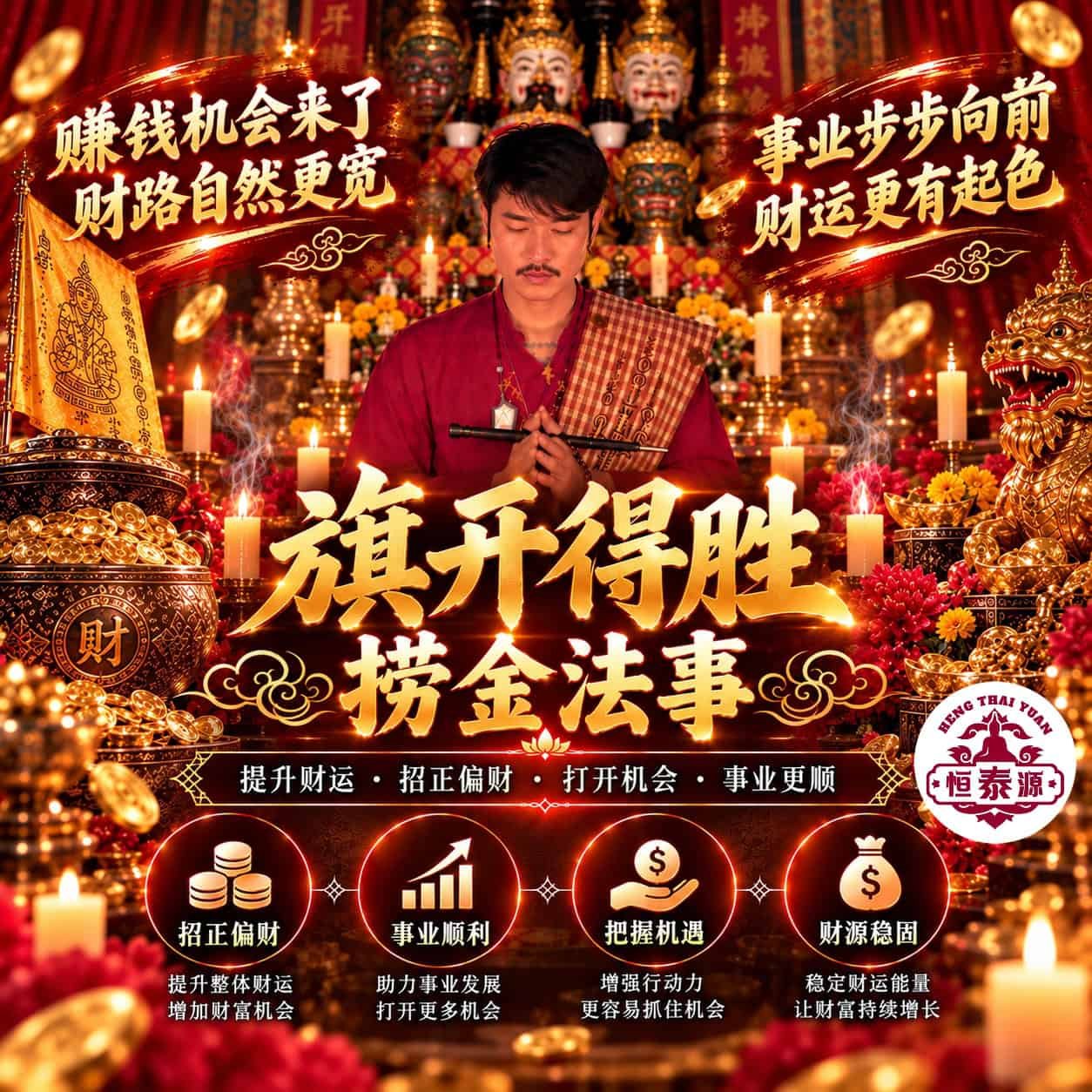 【旗开得胜捞金法事】