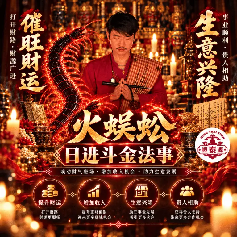 【火蜈蚣日进斗金法事】